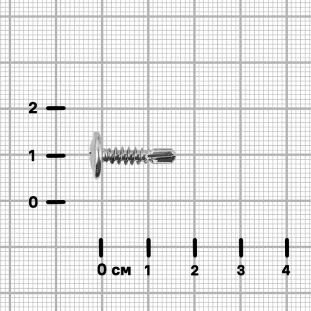 Саморезы по металлу Standers с пресс-шайбой со сверлом оцинкованные 4.2x16 70 шт. — изображение 3