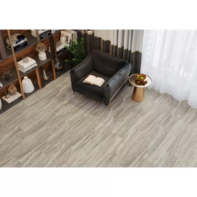 Глазурованный керамогранит Alma Ceramica Wonderwood GFA92WDW44R 20x90 см 1.62 м² матовый цвет коричневый — изображение 4