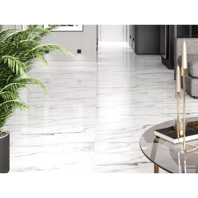 Глазурованный керамогранит Gracia Ceramica Prime PG01 60x60 см 1.44 м² матовый цвет белый — изображение 5