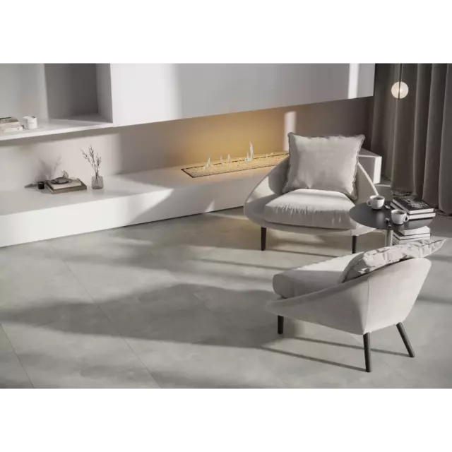 Глазурованный керамогранит Grasaro Loft G-1206/MR/600x600x9/S1, 60x60x0.9 см 1.8 м² матовый цвет серый — изображение 5