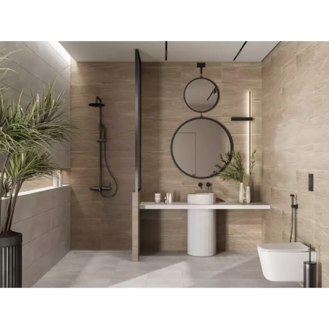 Плитка настенная Gracia Ceramica Java A0552D19601, 25x60 см 1.2 м² матовая цвет бежевый — изображение 5