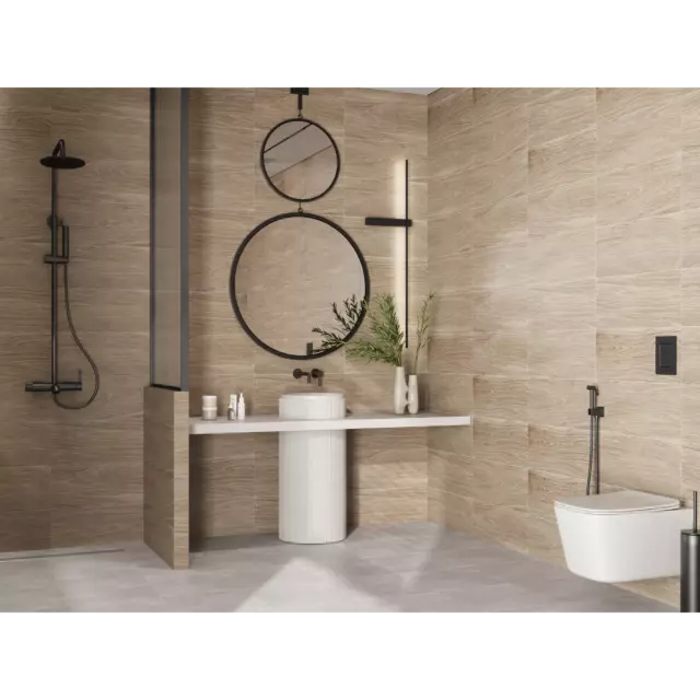 Плитка настенная Gracia Ceramica Java A0552D19601, 25x60 см 1.2 м² матовая цвет бежевый — изображение 7