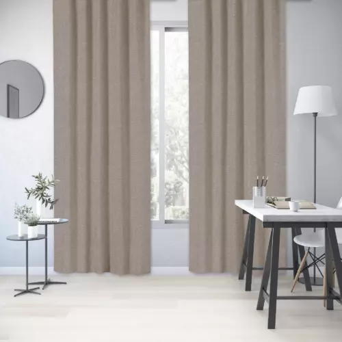 Штора на ленте Inspire Arona 200x280 см цвет бежевый