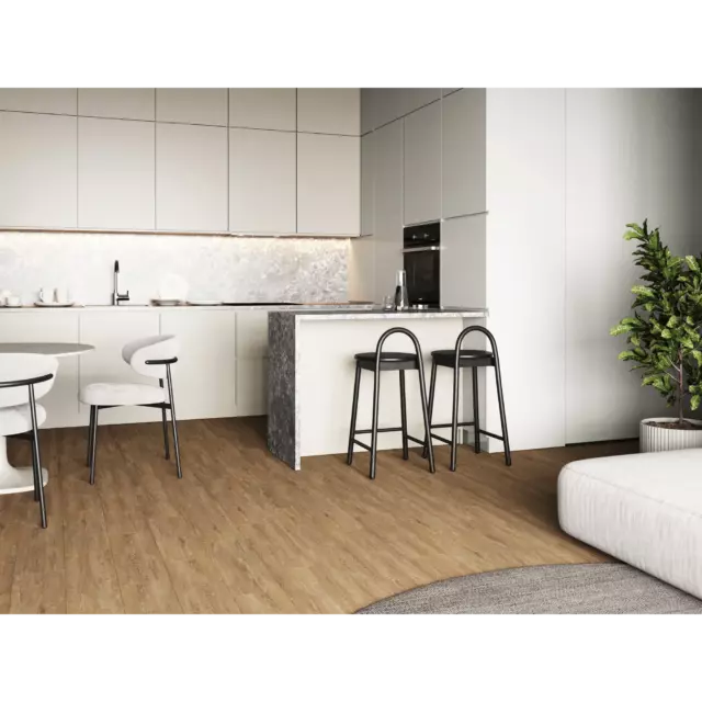 Глазурованный керамогранит Cersanit Karro 17139 18.5x59.8 см 1.216 м² матовый цвет коричневый рельеф — изображение 4