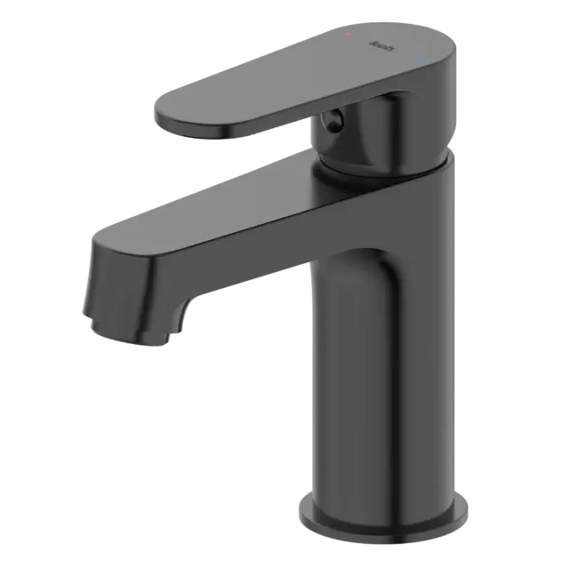 Смеситель для раковины Iddis Kink KINBL00i01, однорычажный, цвет черный матовый