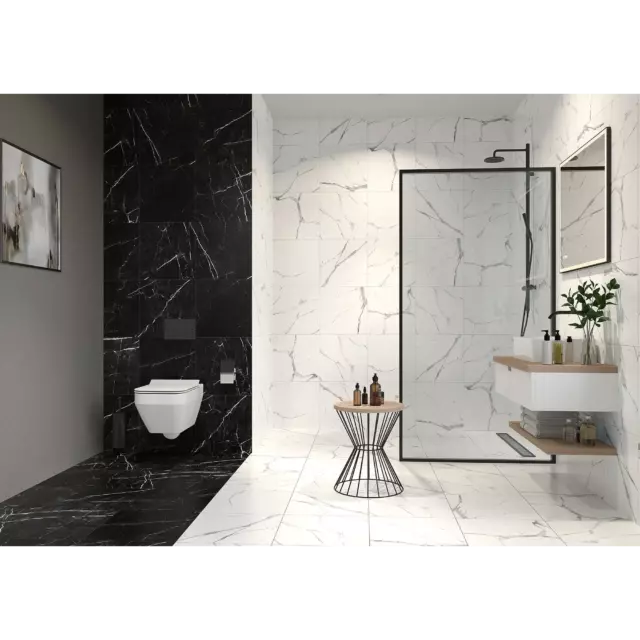 Глазурованный керамогранит Artens Dina 42x42x0.8 см 1.587 м² сатинированный цвет черный — изображение 7