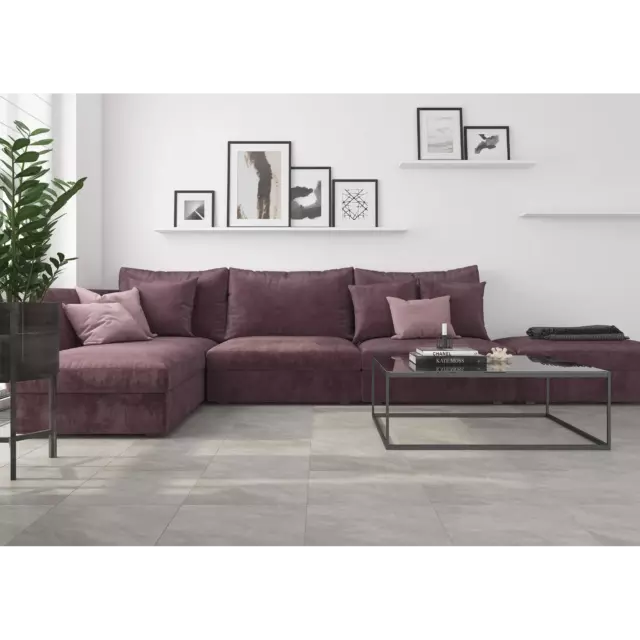 Глазурованный керамогранит Artens Canyon 42x42 см 1.587 м² матовый цвет серый — изображение 5