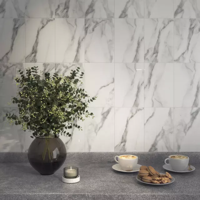Плитка настенная Kerama Marazzi Рива 20x30 см 1.5 м² глянцевая цвет серый — изображение 3