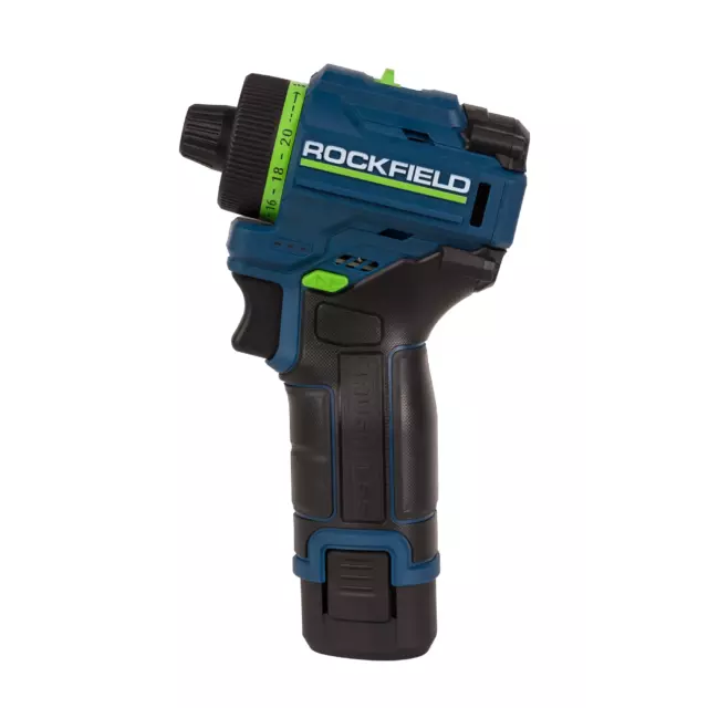 Дрель-шуруповерт аккумуляторная бесщеточная Rockfield RF1002BK, 12 В Li-ion 2x2 Ач — изображение 5