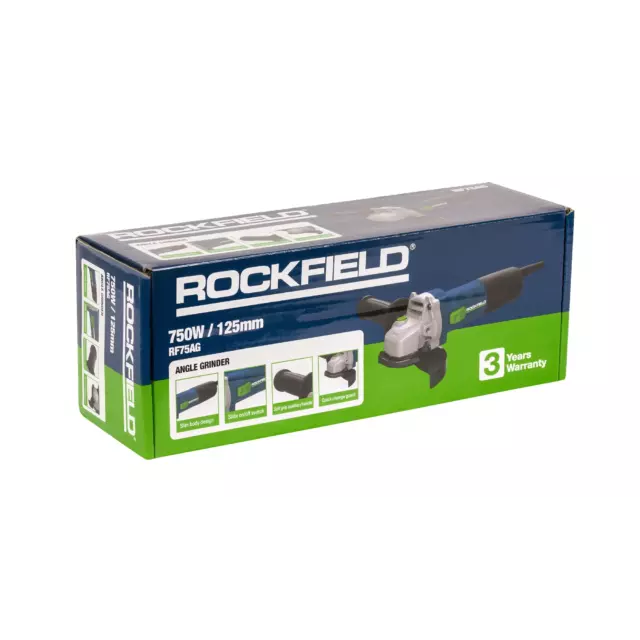 УШМ сетевая Rockfield RF75AG, 750 Вт, 125 мм — изображение 11