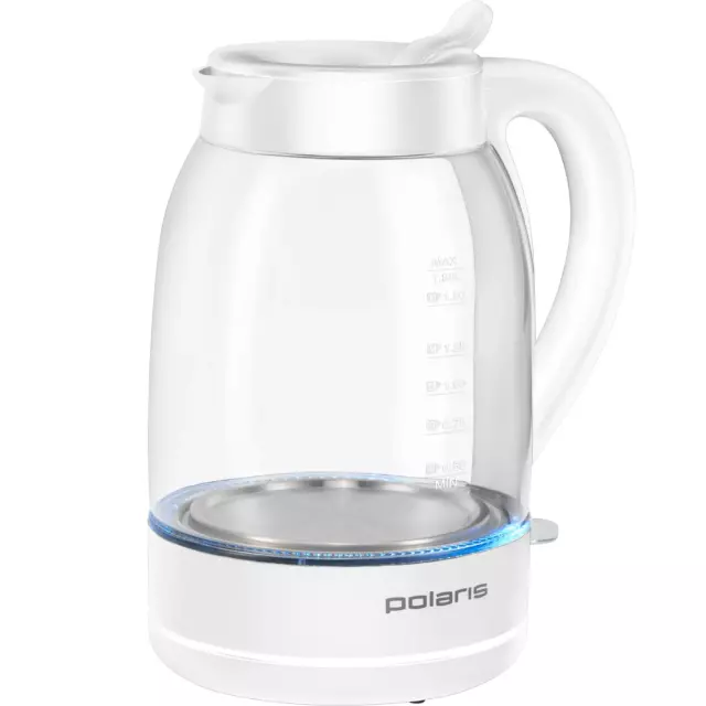 Электрический чайник Polaris PWK 1797CGL Water Way Pro 1.8 л нержавеющая сталь цвет белый — изображение 2