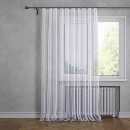 Тюль на ленте Мэдисон 150x280 см цвет белый
