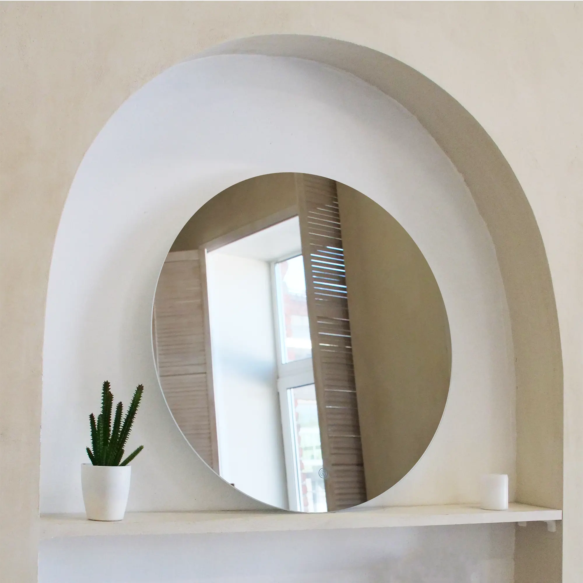 Зеркало для ванной Флоренция Лайт DSF60LT 60 см круглое с подсветкой — изображение 6