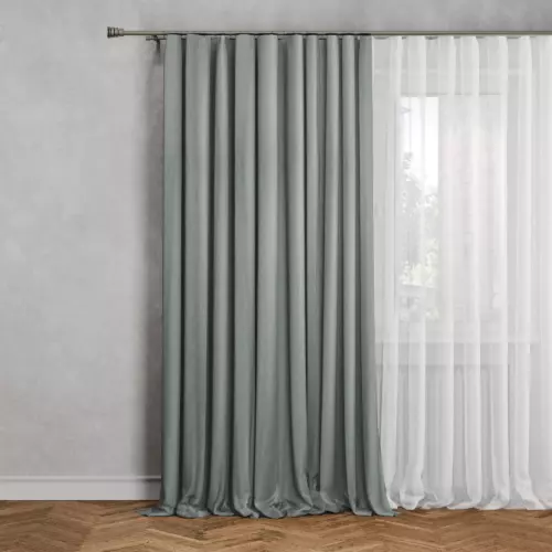 Штора на ленте блэкаут Кирустик 160x260 см цвет бежевый