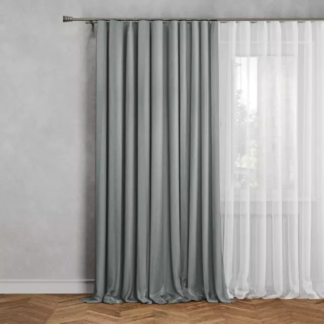 Штора на ленте блэкаут Кирустик 160x260 см цвет бежевый