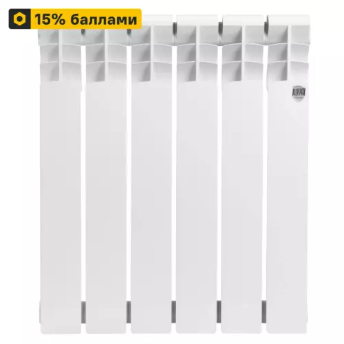 Радиатор секционный Royal Thermo Vittoria 2.0 RTV250006 500/80 6 секций боковое подключение биметалл белый