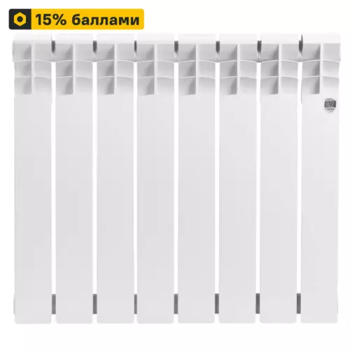 Радиатор секционный Royal Thermo Vittoria 2.0 RTV250008 500/80 8 секций боковое подключение биметалл белый