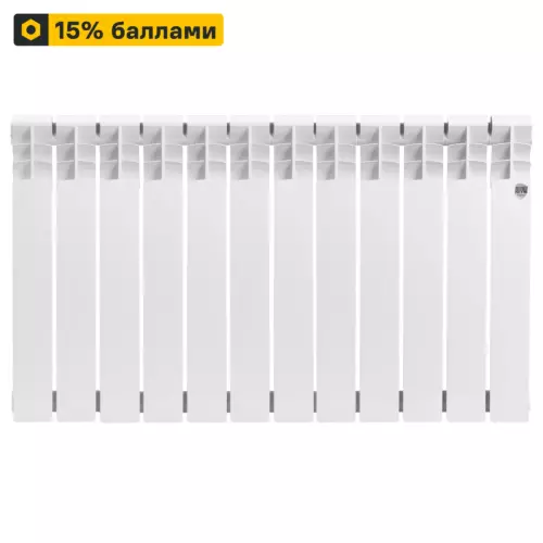 Радиатор секционный Royal Thermo Vittoria 2.0 RTV250012 500/80 12 секций боковое подключение биметалл белый