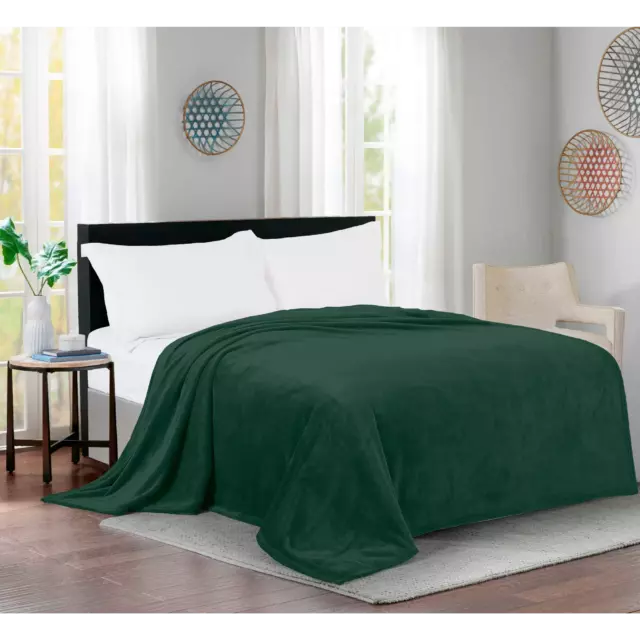 Плед Flandria 200x220 см микрофибра цвет темно-зеленый — изображение 5
