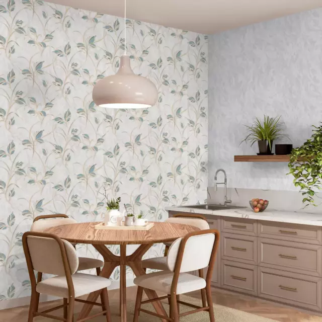 Обои флизелиновые Palitra Home Pro-Fleur зеленые 1.06 м HC31221-17A — изображение 5