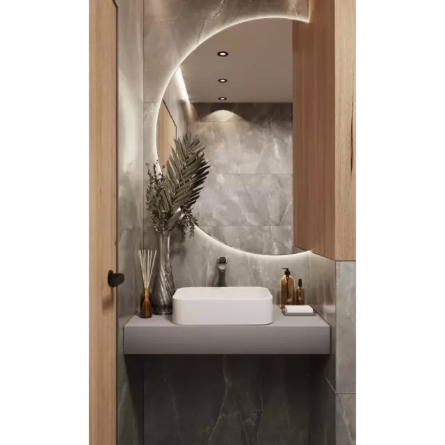 Глазурованный керамогранит Arcadia Ceramica Pulpis Nero Carving 60x120 см 1.44 м² матовый цвет серый — изображение 5