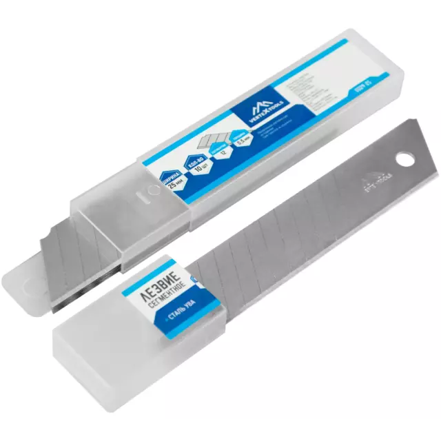 Лезвие сменное для строительного ножа Vertextools 0029-25 25 мм, 10 шт. — изображение 5