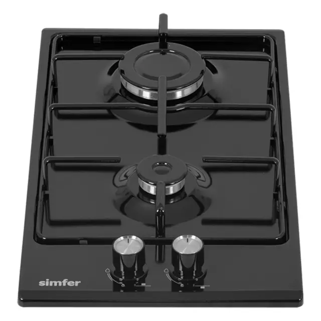 Газовая варочная панель Simfer H30V20420 30 см 2 конфорки цвет черный — изображение 13