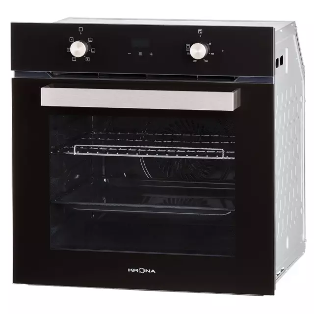 Духовой шкаф электрический Krona Regina 60 bl 59.5x54.7x59.5 см цвет черный — изображение 2