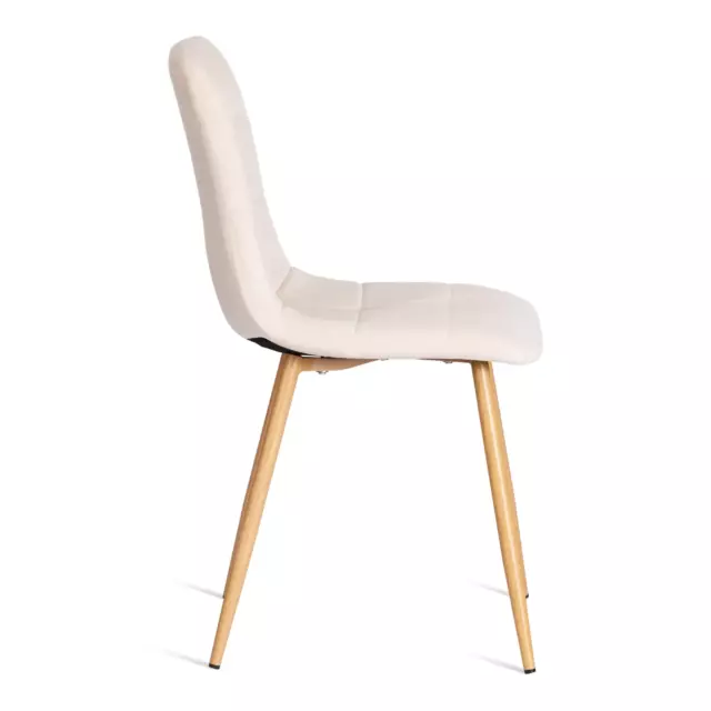 Стул Tetchair Chilly 87.5x55x46 см вельвет цвет светло-бежевый/натуральный — изображение 2