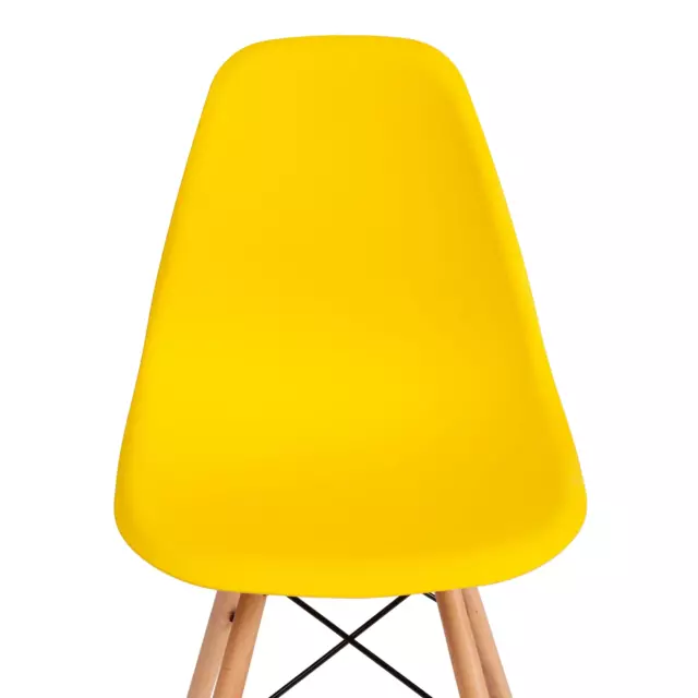 Стул Tetchair Cindy Eames mod. 1801 82.5x46x51 см пластик цвет желтый — изображение 2