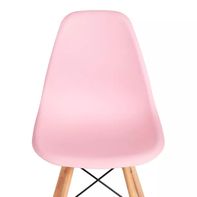 Стул Tetchair Cindy Eames mod. 1801 82.5x46x51 см пластик цвет светло-розовый — изображение 6