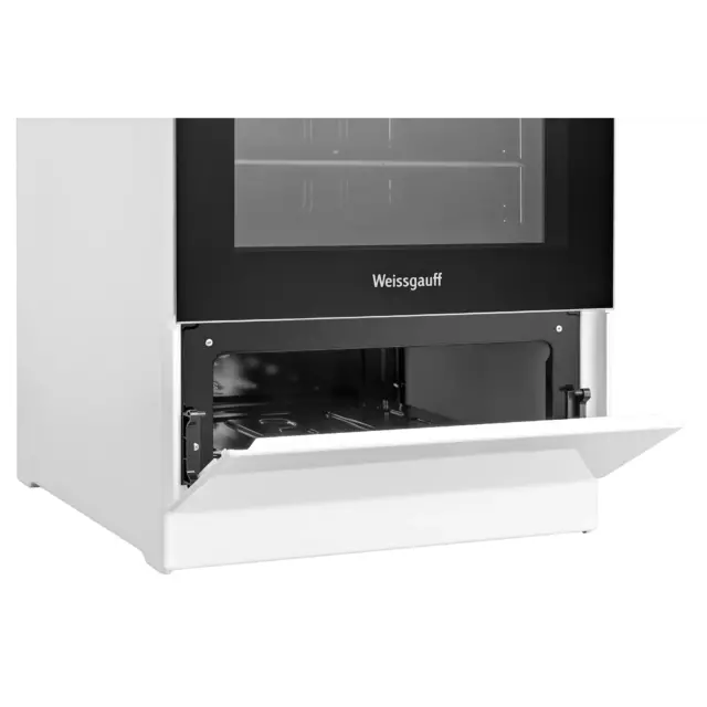 Стеклокерамическая плита с духовкой Weissgauff WES E2V02 WS 69x97.7x55.5 см цвет белый — изображение 9