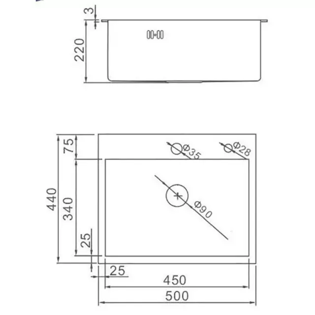 Комплект Врезная мойка из нержавеющей стали Wisent 50x44 см со смесителем/раздвижным коландером/дозатором цвет сатин — изображение 7