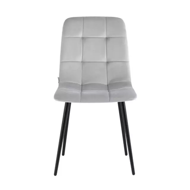 Стул кухонный Стул груп Одди 84x55x45 см велюр цвет светло-серый AV 406N-Cs-08 — изображение 4