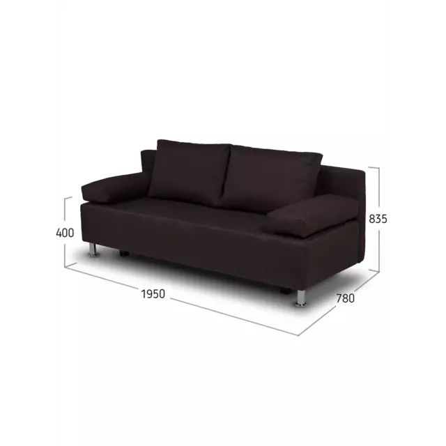 Диван Divan24 Морис 195x83x78 см рогожка цвет темно-серый — изображение 6