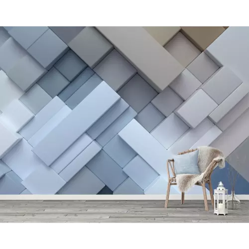 Фотообои флизелиновые Bartonwall 400x270 см 3d Геометрия Абстракция