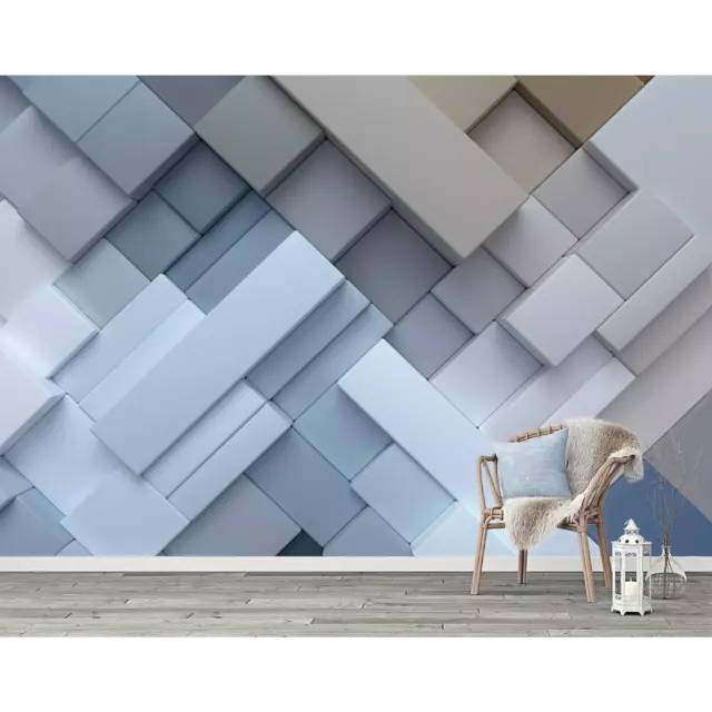 Фотообои флизелиновые Bartonwall 400x270 см 3d Геометрия Абстракция