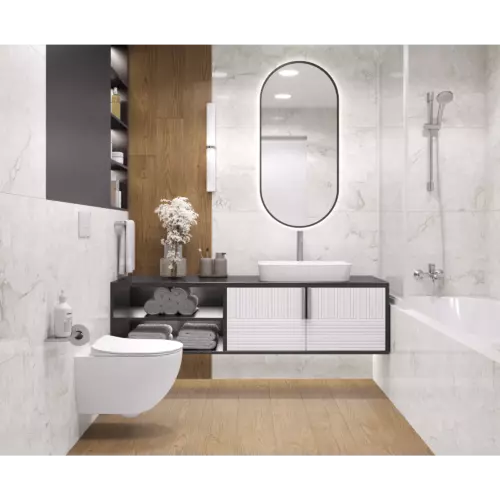 Керамогранит Laparet Emil White x9999294100 120x60см 1.44 м² цвет серый, цена за упаковку