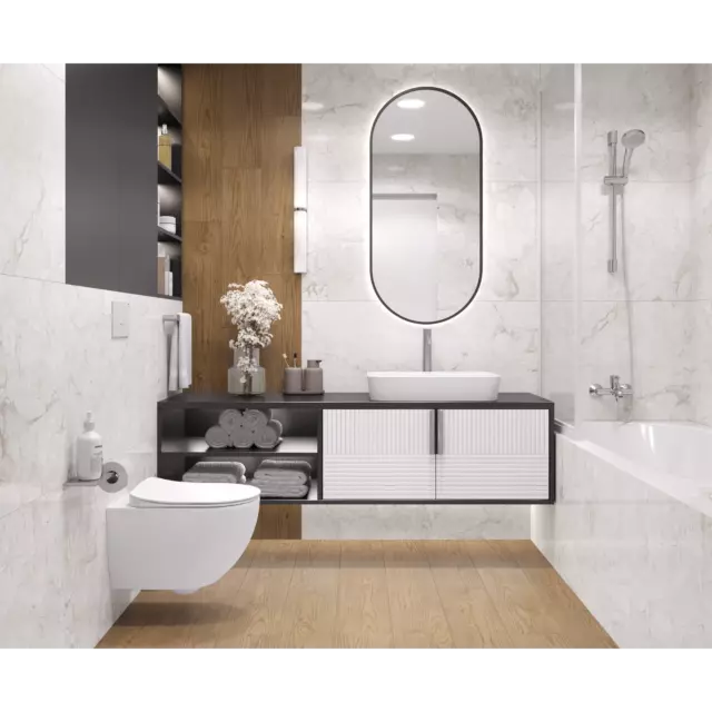 Керамогранит Laparet Emil White x9999294100 120x60см 1.44 м² цвет серый, цена за упаковку