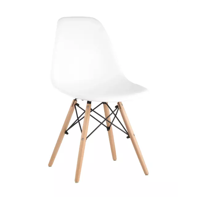 Комплект кухонных стульев 4 шт Стул груп Dsw style 81x53x46 см пластик цвет белый — изображение 5