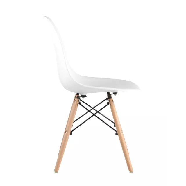 Комплект кухонных стульев 4 шт Стул груп Dsw style 81x53x46 см пластик цвет белый — изображение 7