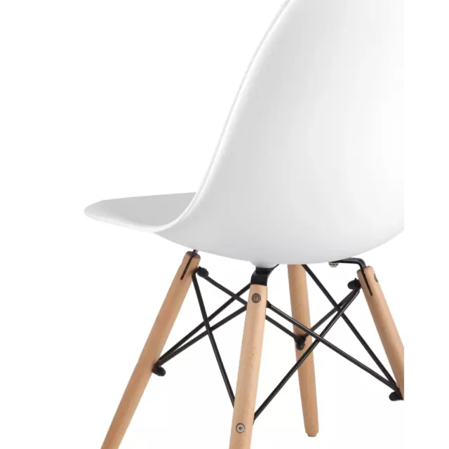 Комплект кухонных стульев 4 шт Стул груп Dsw style 81x53x46 см пластик цвет белый — изображение 10