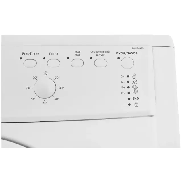 Стиральная машина Indesit Iwub 4085 59.5x85x32.3 см 4 кг цвет белый — изображение 8