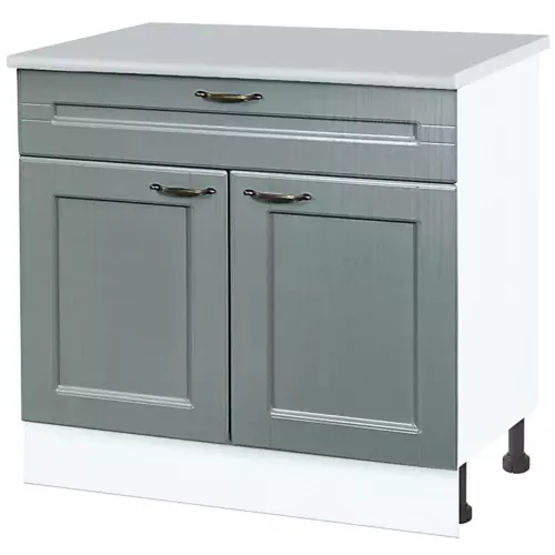 Напольный шкаф Нева Н1Я 800 80x85x60 см фасад МДФ цвет маренго