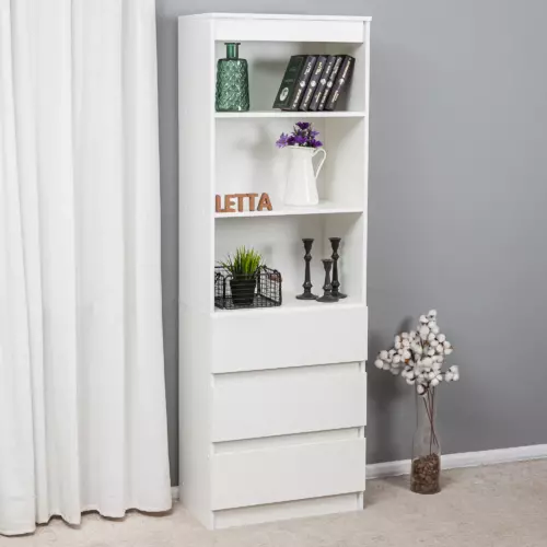 Стеллаж Letta 60x180x34 см ЛДСП цвет белый