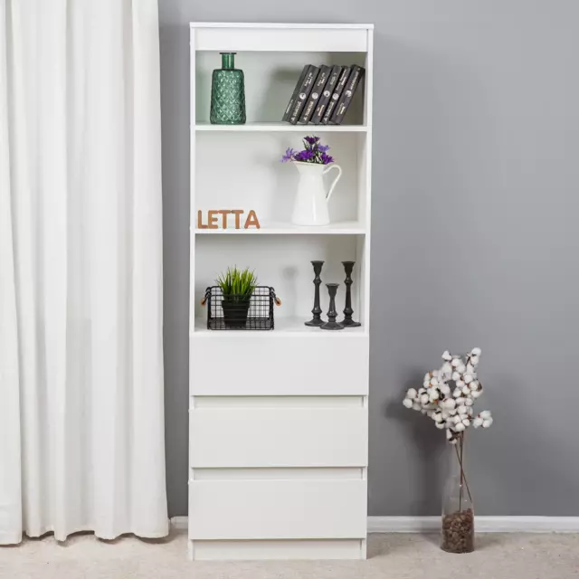 Стеллаж Letta 60x180x34 см ЛДСП цвет белый — изображение 2