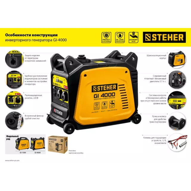 Генератор бензиновый Steher GI-4000 3.5 кВт — изображение 5