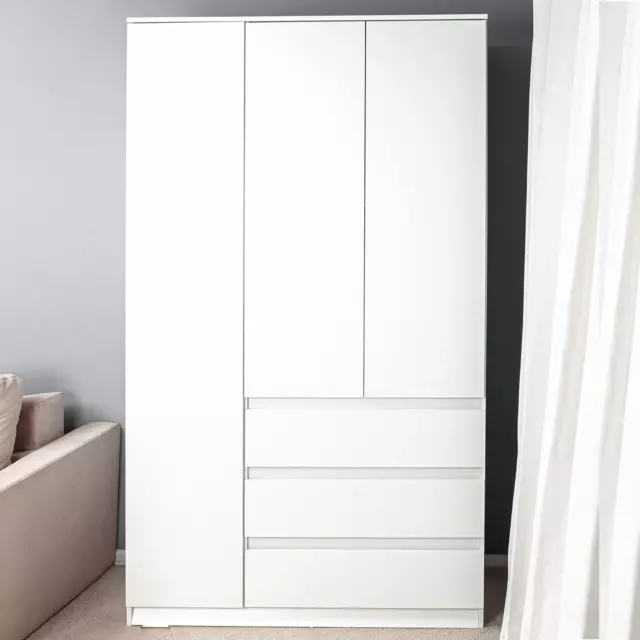 Шкаф распашной Letta 105x180x45 см ЛДСП цвет белый — изображение 2