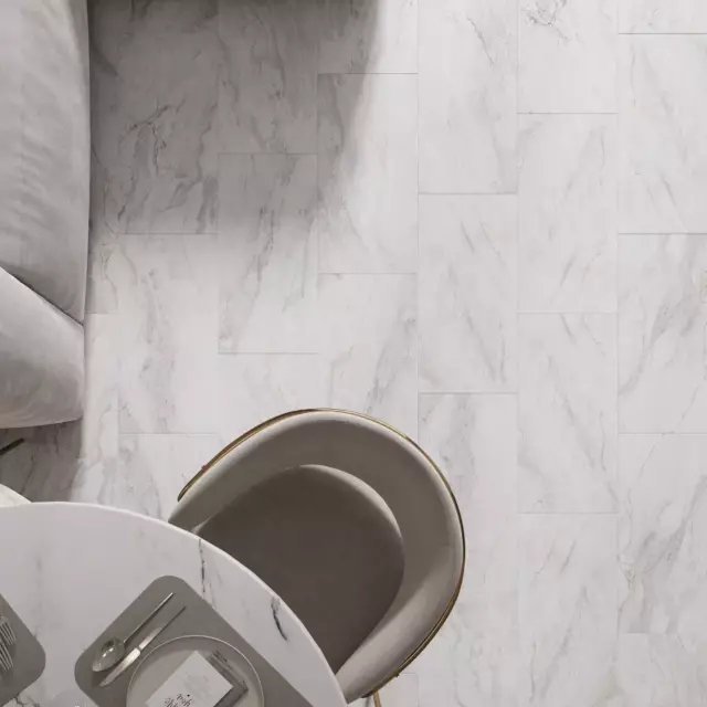 SPC плитка AlixFloor Stone Line Мрамор натуральный 43 класс толщина 5 мм 1.861 м², цена за упаковку