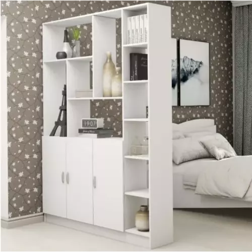 Стеллаж с полками Пеликан 150x207.6x33 см ЛДСП цвет белый